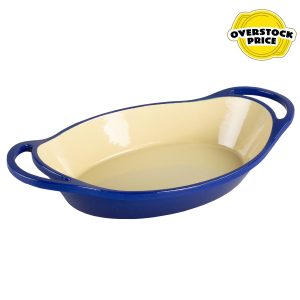 Enameled Oval Casserole
